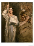 Young Man Holding a Cross