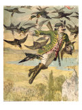Illustration from The Adventures of Baron Munchausen  Leipzig  c1880