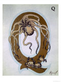 Capital Letter Q  from L'Art Croquis D'Animaux  Published Paris  c1920