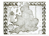 Map of England and Wales  1644
