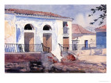 House in Santiago  Cuba  c1885