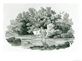 Angler in a River Pool