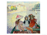 Young Girls in a Boat  c1900