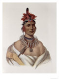 Chon-Ca-Pe  Oto Chief  The Indian Tribes of North America  Vol1  Mckenney and Hall  PubGrant