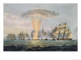 Capture and Destruction of Four Spanish Frigates  c1804