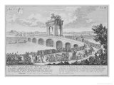 Bridge of Augustus on Via Flaminia  Italy  from Entwurf Einer Historischen Architektur
