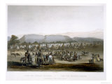 Encampment of the Piekann Indians  Plate 43  Travels in the Interior of North America