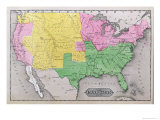 Map of the United States  c1861