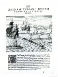 Expedition of Thomas Cavendish  from Americae  Written and Engraved by Theodore de Bry