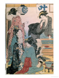 Women of the Gay Quarters  Left Hand Panel of a Diptych