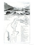 Perspective View of Lake George and a Plan of Ticonderoga