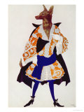 Costume Design For the Wolf  from Sleeping Beauty  1921