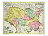 Map of the Kingdom of Hungary and States United to Its Crown  Pub by JBElwe  Amsterdam  1742
