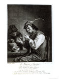 The Flemish Smoker  Engraved by Francois Bernard Lepicie