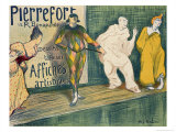 Reproduction of a Poster Advertising 'Pierrefort Artistic Posters'  Rue Bonaparte  1897