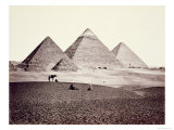 The Pyramids of El-Geezah  from the South-West  1858