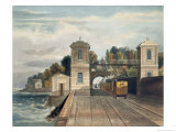 Dublin and Kingstown Railway: Granite Pavilions and Tunnel Entrance  c1834