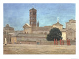 View of the Campanile of Santa Francesca Romana  Rome  1873
