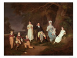 Group Portrait of a Squire  His Wife and Children on the Edge of the New Forest  1817