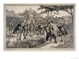 Old Physic Garden of the Society of Apothecaries at Chelsea  1750  Engraved Thomas W Lascelles
