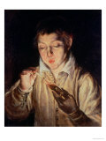 Child Blowing on an Ember  c1570