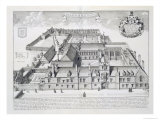 Balliol College  Oxford  from Oxonia Illustrata  Published 1675