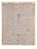 Designs For Mazes  from The Dutch Gardener by Johann Van Der Groen  Published 1699