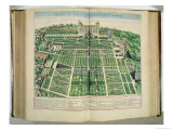 The Villa D'Este Palace and Gardens  Tivoli  from "Theatrum Civitatum"  1663