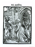 Death and the Abbotess  from The Dance of Death  c1538