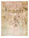 Composition Sketch For the Adoration of the Magi  1481
