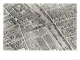 Plan of Paris  Known as the Plan de Turgot  Engraved by Claude Lucas  1734-39