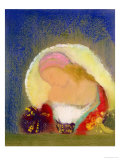 Profile of a Girl with Flowers  c1900