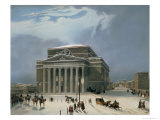 The Bolshoi Theatre in Moscow  Printed by Lemercier  Paris  1840S