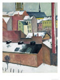 The Church of St Mary in Bonn in Snow  1911