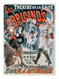 Poster For the Opera Bouffe Les Brigands by Jacques Offenbach