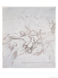Pre-Raphaelite Sketching Inconvenience in Windy Weather