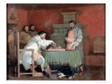 Scene from the Life of the Russian Tsar: Playing Chess  1865