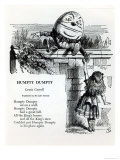 Humpty Dumpty  Illustration For the Nursery Rhyme by Lewis Carroll
