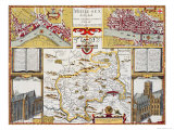 Midle-Sex Described  from Speed's Theatre of the Empire of Great Britain  1610