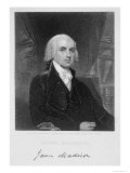 Portrait of James Madison  Engraved by William A Wilmer