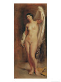 Standing Female Nude  Study For the Central Figure of The Tepidarium  1853