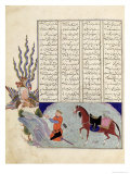 Simurgh Offers Zal  the Father of Roustem  to Sam  the Grandfather of Roustem  from the 'shahnama