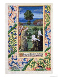 Martha and Mary Telling Jesus of the Death of Lazarus  Book of Hours of Louis D'Orleans  1469