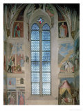 End Wall of the Apse with Frescoes from the Legend of the True Cross Cycle  Completed 1464