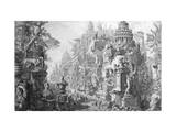 Allegorical Frontispiece of Rome and Its History  from Le Antichita Romane de GB Piranesi