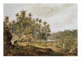 View Near Point du Galle  Ceylon  Engraved by Daniel Havell