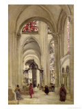 Interior of the Cathedral of St Etienne  Sens  c1874