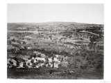 Jerusalem from the Mount of Olives  Printed in an Elephant Folio of Prints PubVirtue  1860