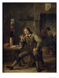 Smoker Leaning on a Table  1643
