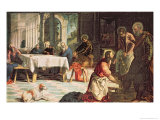 Christ Washing the Feet of the Disciples  Detail of the Right Hand Side  c1547